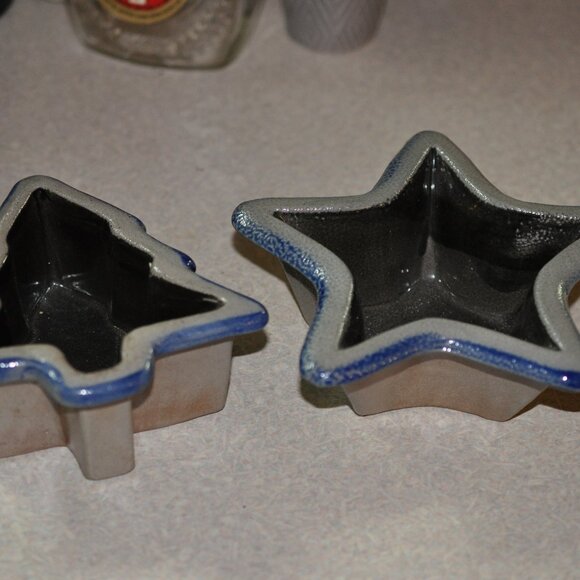 Rowe Pottery tree and star dishes - Picture 1 of 4